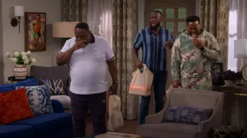 Lacoste Regular Fit Stretch Mini Piqué Polo worn by Calvin Butler (Cedric the Entertainer) as seen in The Neighborhood (S07E04)