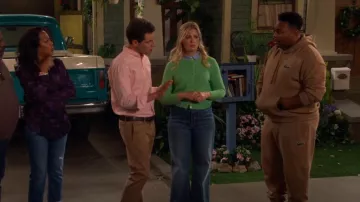 Lacoste Loose Fit Hooded Organic Cotton Sweatshirt In Brown worn by Marty Butler (Marcel Spears) as seen in The Neighborhood (S07E04)