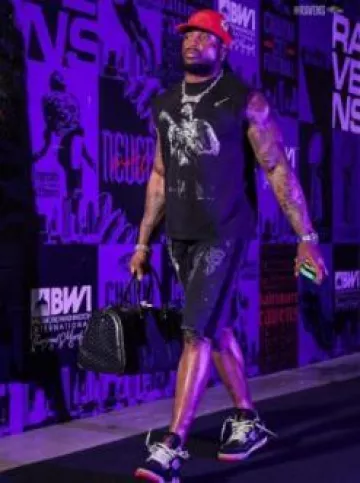 Gallery Dept. Black Ventura Distressed Shorts portés par Derrick Henry sur le compte Instagram @ravens