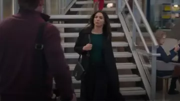 3.1 Phillip Lim Pashli Leather Saddle Bag worn by Dr. Amelia Shepherd (Caterina Scorsone) as seen in Grey's Anatomy (S21E06)