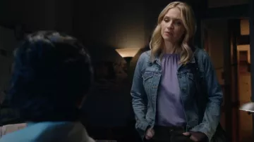 Chaqueta de mezclilla J Crew usada por Eddie Janko (Vanessa Ray) como se ve en Blue Bloods (T14E14)