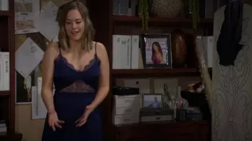 Petal + Pup Ariel Dress worn by  Hope Logan(Annika Noelle) as seen in The Bold and the Beautiful on  October 31, 2024