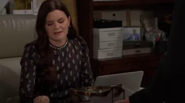 Sandro Griselda Dress worn by  Katie Logan (Heather Tom) as seen in The Bold and the Beautiful on November 1, 2024