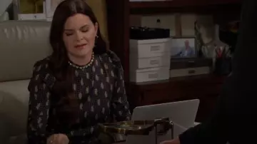 Sandro Griselda Dress worn by  Katie Logan (Heather Tom) as seen in The Bold and the Beautiful on November 1, 2024
