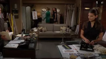 All in Favor Polka Dot Miniskirt worn by  Electra Forrester(Laneya Grace) as seen in The Bold and the Beautiful on November 7, 2024