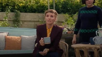 Smythe Blazer clásico de duquesa usado por Eva Garvey (Sharon Horgan) como se ve en Bad Sisters (T02E02)