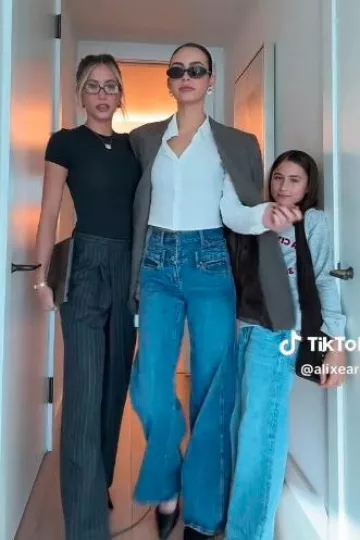 Jordan Road Monaco Hoops Medium Gold worn by  Alix Earle on her  Tiktok on November 13, 2024