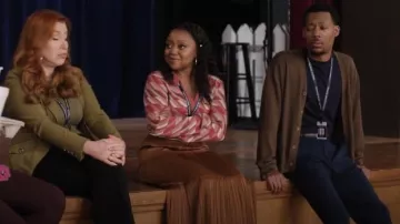 Marine Layer Morgan Polo worn by Janine Teagues (Quinta Brunson) as seen in Abbott Elementary (S04E06)