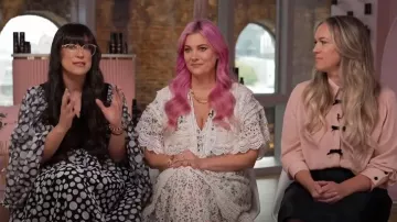 Alice + Olivia Reise Maxi Falda bordada en niveles en Georgia Floral usada por Sarah Potempa como se ve en Hoy el 13 de noviembre de 2024