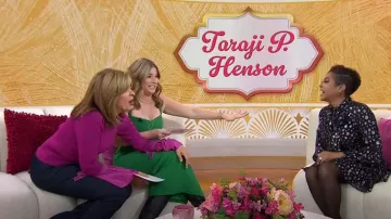 Cinq a Sept Carolina Seamed Vaqueros acampanados usados por Hoda Kotb como se ve en Today with Hoda & Jenna el 13 de noviembre de 2024