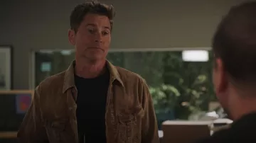 Polo Ralph Lauren Stretch Corduroy Trucker Jacket worn by Owen Strand (Rob Lowe) as seen in 9-1-1: Lone Star (S05E01)