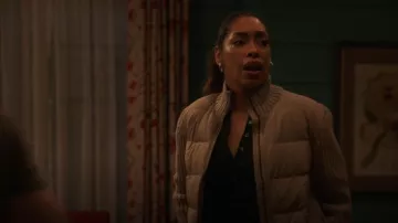 Moncler Down-Paneled Knitted Wool Jacket worn by Tommy Vega (Gina Torres) as seen in 9-1-1: Lone Star (S05E03)