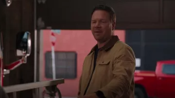Levi's Corduroy Collar Workwear Jacket worn by Judd Ryder (Jim Parrack) as seen in 9-1-1: Lone Star (S05E04)