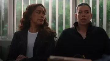 L'Agence Ressi Crewneck Tee worn by Tommy Vega (Gina Torres) as seen in 9-1-1: Lone Star (S05E06)
