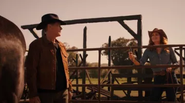 Ralph Lauren RRL Suede Shirt worn by Owen Strand (Rob Lowe) as seen in 9-1-1: Lone Star (S05E06)