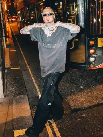 Balenciaga Black Rubber Steroid Boots worn by Millyz on the Instagram account @millyz