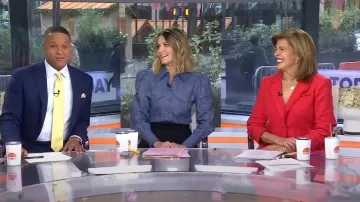 Cinq a Sept Khloé Bouclé Blazer usado por Hoda Kotb como se ve en Today el 14 de noviembre de 2024