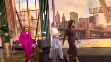 Theory Traceable Wool Slim Straight-Leg Trousers worn by Joy Behar as seen in The View on November 15, 2024