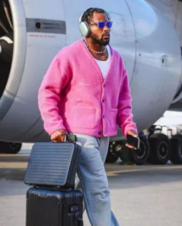 Rimowa Black Aluminum Attache Briefcase worn by JuJu Smith-Schuster on the Instagram account @chiefs