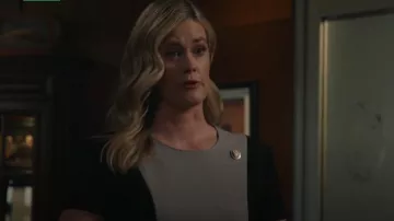 Boss Damola Color Blocked Dress worn by Abigail Baker (Abigail Hawk) as seen in Blue Bloods (S14E15)
