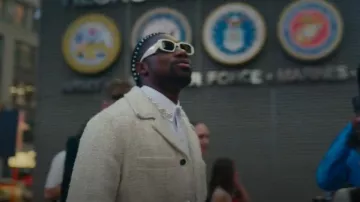 Prada Symbole Sunglasses worn by Noah Lyles as seen in SPRINT (S02E01)