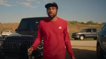 Adidas Adizero Essentials Longsleeve Men worn by Noah Lyles as seen in SPRINT (S02E01)
