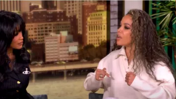 Rosetta Getty Cashmere Sweater worn by Sunny Hostin as seen in The View on November 19, 2024