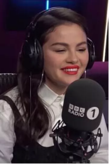 Alaia Oversized Cotton Shirt worn by Selena Gomez at BBC Radio 1's on November 4, 2024