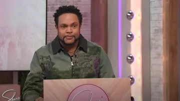 Scotch and Soda Photo Printed Twill Coach Jacket worn by Jawn Murray as seen in Sherri on  November 13, 2024