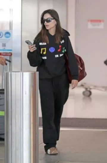 Andre 3000 Cactus Live in Person Hoodie worn by Emily Ratajkowski in Los Angeles on November 4, 2024