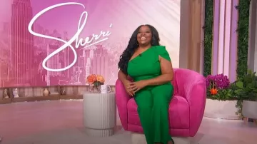 One-shoulder Stretch-cady Jumpsuit worn by Sherri Shepherd as seen in Sherri on  November 19, 2024