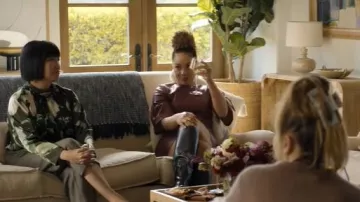 Bcbgmaxazria Elbow Sleeve Tie Bodycon Dress worn by Carolyn (Aisha Alfa) as seen in Based on a True Story (S02E01)