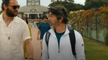 Fila Zip Tennis Jacket worn by Nathan Bartlett (Chris Messina) as seen in Based on a True Story (S02E02)