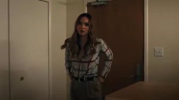 Isabel Marant Plaid Linen Shirt worn by Tory Thompson (Liana Liberato) as seen in Based on a True Story (S02E05)