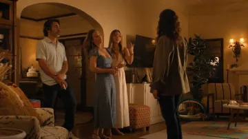 Reformation Baxley Dress worn by Ava Bartlett (Kaley Cuoco) as seen in Based on a True Story (S02E06)