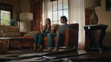We The Free High Roller Denim Jumpsuit worn by Ava Bartlett (Kaley Cuoco) as seen in Based on a True Story (S02E07)