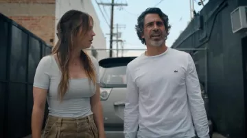 Lacoste Long Sleeve Pima Jersey Crewneck T-Shirt Shirt worn by Nathan Bartlett (Chris Messina) as seen in Based on a True Story (S02E07)