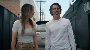 Lacoste Long Sleeve Pima Jersey Crewneck T-Shirt Shirt worn by Nathan Bartlett (Chris Messina) as seen in Based on a True Story (S02E07)