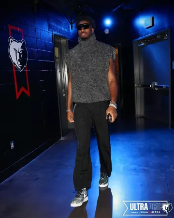 Fear Of God Dark Grey Polar Fleece Vest worn by Jaren Jackson Jr. on the Instagram account @memgrizz
