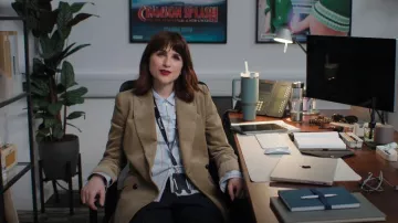 Brunello Cucinelli Double Breasted Jacket worn by Anita (Aya Cash) as seen in The Franchise (S01E03)