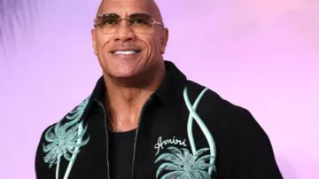 Dwayne Johnson wears Palm Trees printed jacket at Moana 2 UK premiere in London on November 24