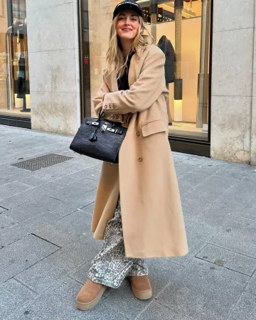 Chiara Ferragni Tribal Baseball Cap worn by Chiara Ferragni on her Instagram Post on November 21, 2024