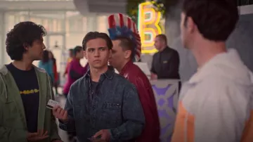 Vans Off The Wall Lincoln Long Sleeve Woven Shirt Jacket worn by Robby Keene (Tanner Buchanan) as seen in Cobra Kai (S06E06)