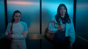 Nike Sportswear Tech Fleece Loose Full Zip Track Jacket worn by Devon Lee (Oona O'Brien) as seen in Cobra Kai (S06E07)