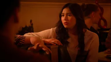 Forever 21 Distressed Cropped Sweater worn by Devon Lee (Oona O'Brien) as seen in Cobra Kai (S06E08)