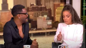 Marine Serre Moon Diamant Jacquard Shirt worn by Colman Domingo as seen in The View on November 25, 2024