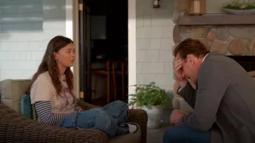 Re/Done Women's In Your Dreams Cotton T-Shirt worn by Alice (Lukita Maxwell) as seen in Shrinking (S02E02)