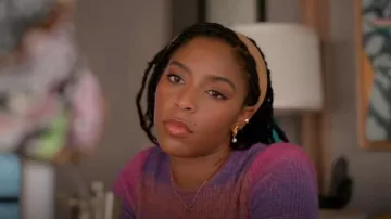 Mondo Mondo Flower Pearl Drop Earrings In Gold worn by Gaby (Jessica Williams) as seen in Shrinking (S02E02)