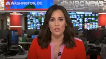 Boden Catherine Ponte Midi Dress worn by Hallie Jackson as seen in Today on November 25, 2024