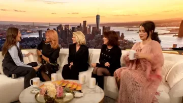 Reiss Belted Utility Jumpsuit worn by Eva Birthistle as seen in The Drew Barrymore Show on November 18, 2024